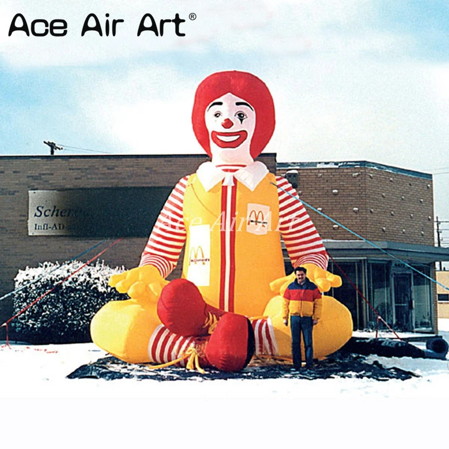 

Free Shipping Giant Advertising Cartoon Model Inflatable Clown Replica for Circus Events