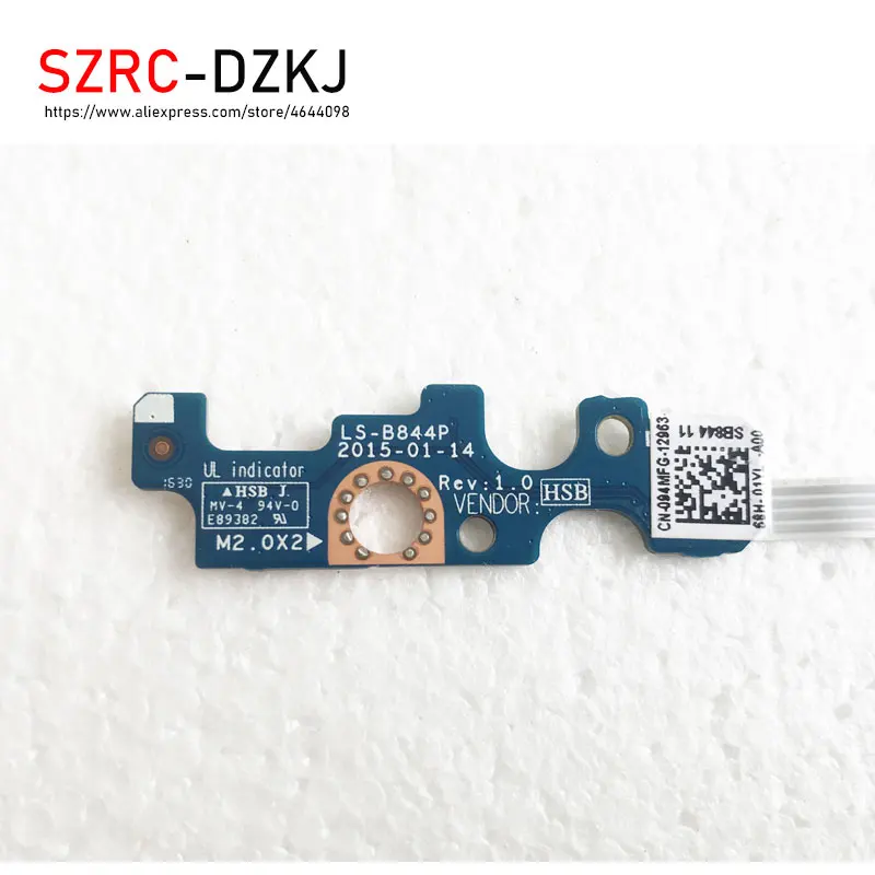 Original for Dell Inspiron 15 3558 5551 5555 5558 5559 17 5755 5758 5759 14 5455 LS-B844P power button switch board rev 1.0 | Компьютеры и