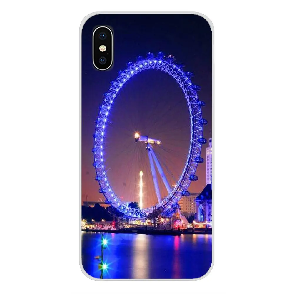 Пейзаж железная дорога колесо обозрения аксессуары телефон оболочки чехлы для