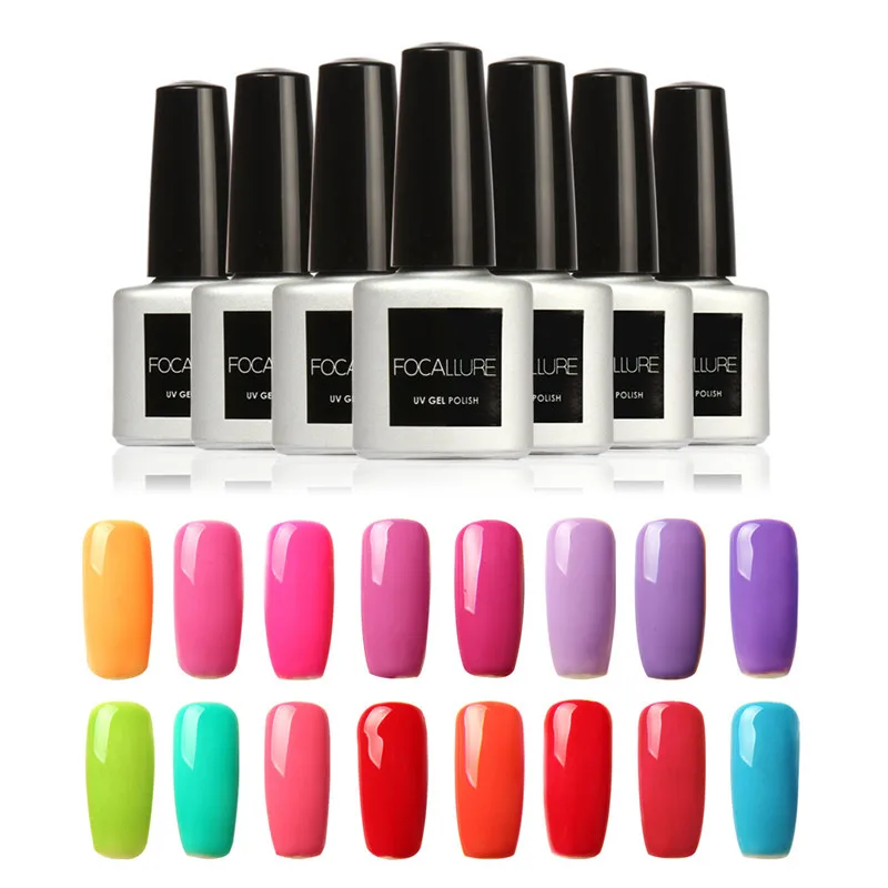 Гель лак для ногтей FOCALLURE 7 мл УФ лампа маникюра|nail polish soak off|gel nail polishgel uv |