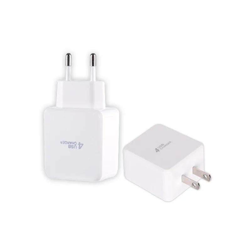Мульти-порт 4USB для путешествий походная Зарядка телефона 4.1A Быстрая зарядка
