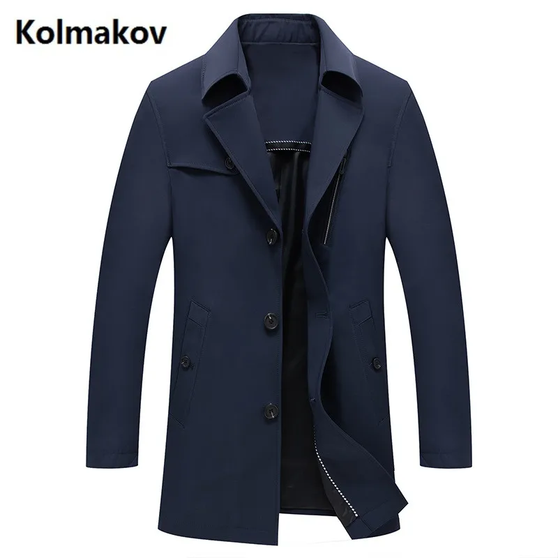 2019 New style coat Men's fashion jackets trench mens Business windbreaker Top Quality Classic Male Overcoat men size M-4XL | Мужская