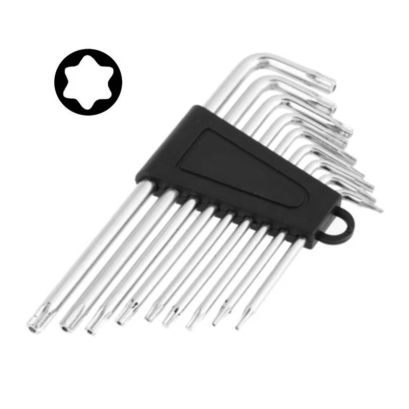 New 9Pc Set Mini Micro Hexagon Hex Key Wrench Screwdriver Tool Kit L-Shape ❉ | Инструменты