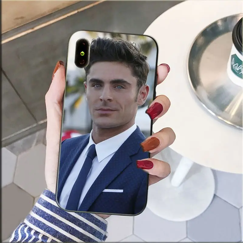 Yinuoda Zac Efron Luxury DIY Painted Beautiful Phone Accessories Case for Apple iPhone 8 7 6 6S Plus X XS MAX 5 5S SE XR Cover | Мобильные