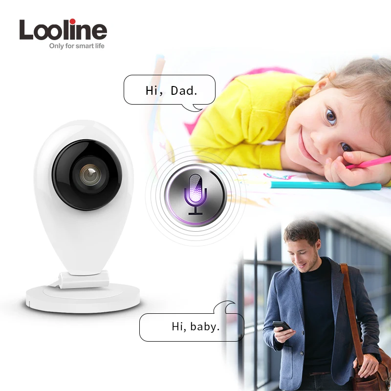 Wifi камера панорамная рыбий глаз 3D VR видеонаблюдение мини CCTV безопасности Looline