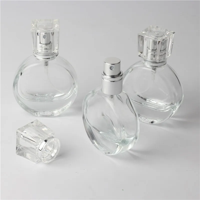 

1pcs 20ml Clear Glass Empty Perfume Bottles Atomizer Spray Refillable Bottle Spray Scent Case with Travel Size Portable Funnel