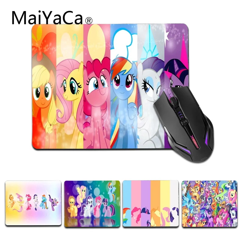 

MaiYaCa Non Slip PC Cartoon My Little Pony Comfort small Mouse Mat Gaming Mouse pad Size for 18x22cm 25x29cm Gaming Mousemats