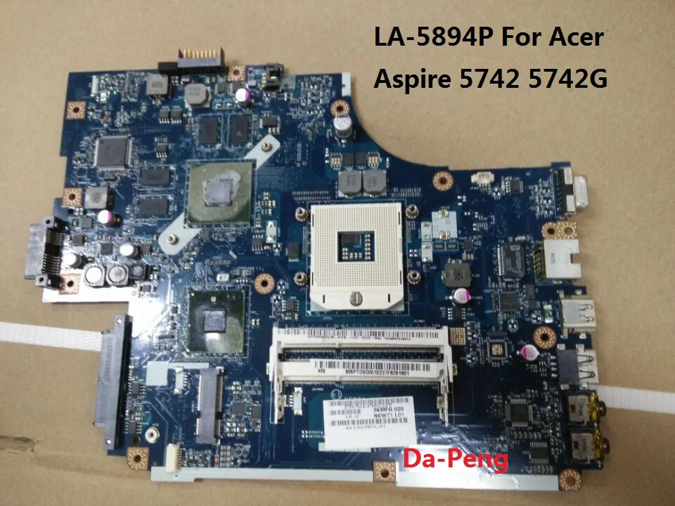 Материнская плата для ноутбука Acer aspire 5742 5742G MBRB902001 MB.RB902.001 определенное Цветовое