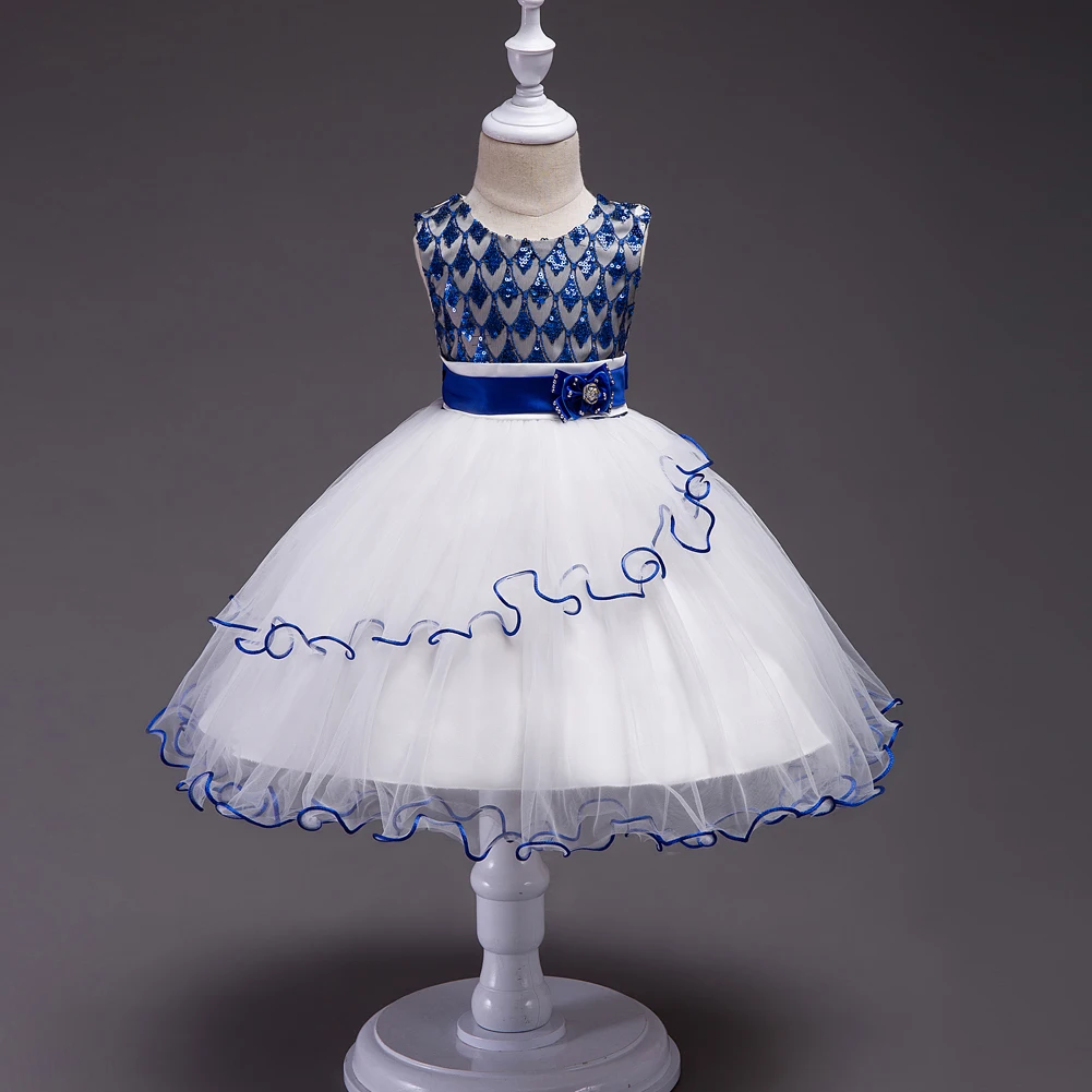 2-15Y Bling Short Children Party Ball Gowns Evening Frock Sequin Dress Kid Girl Clothing Prom Dresses for Teens | Детская одежда и