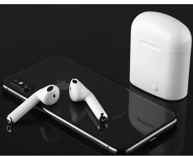 I7s TWS Bluetooth V5.0 EDR наушники Близнецы беспроводные стерео бас музыкальные наушники с зарядной коробкой для iphone xiaomi huawei