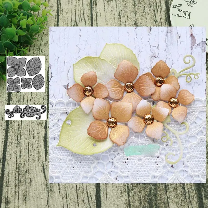 Новый дизайн металлические Вырубные штампы цветок № 3 украшение для