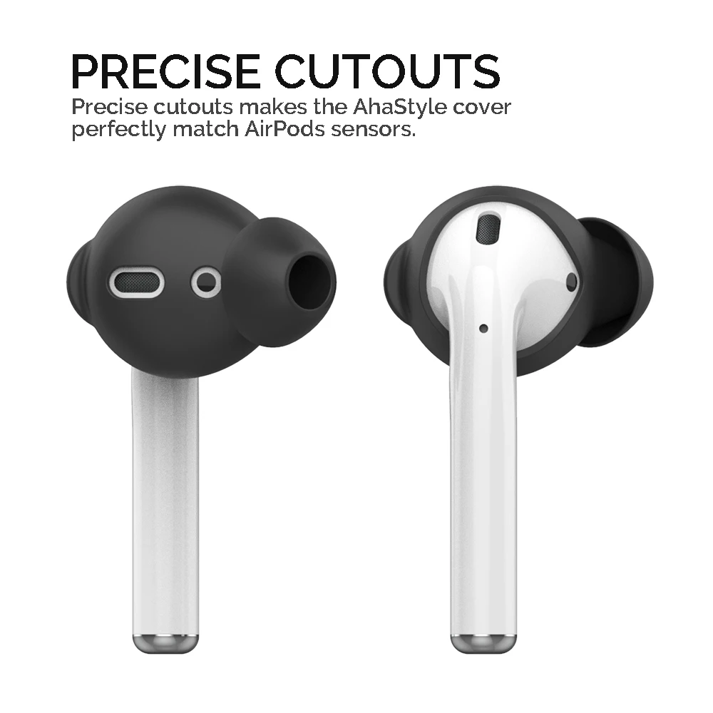 3 пары для Airpods, чехол для ушей, силиконовые наушники, наушники, крючок для ушей+ чехол для хранения, чехол для Airpods, 2 аксессуара для наушников
