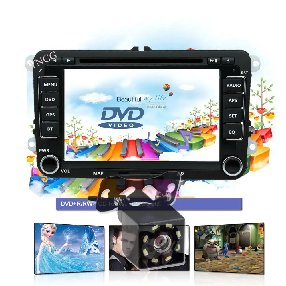 Автомобильный мультимедийный плеер 2 Din автомобильный DVD для VW/Volkswagen Golf