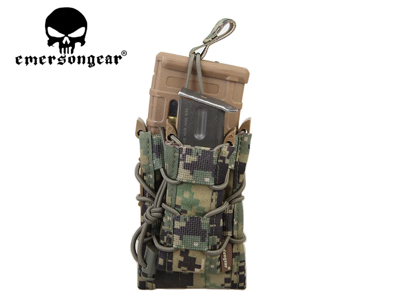AOR2 EMERSONGEAR двойной Decker Mag Чехол страйкбол Mag Чехлы Военная Emerson сумка Камуфляж MOLLE Mag держатель Койот коричневый черный - Цвет: AOR2