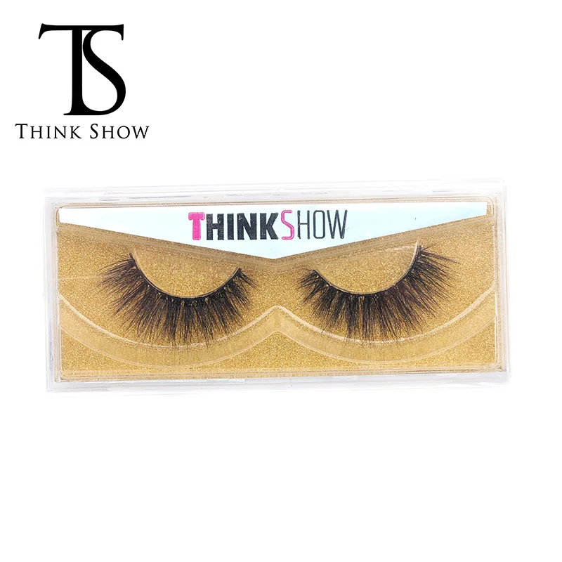 Thinkshow 3D норковые ресницы ручной работы накладные из норки толстые полные полосы