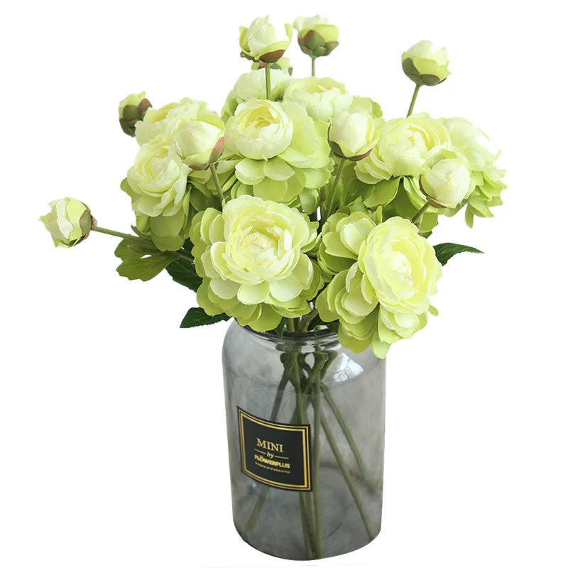 

Artificial Flower Two Head Home Decoration Wedding Ins Wind Wall Cheap Fake Flowers Turin Lulian