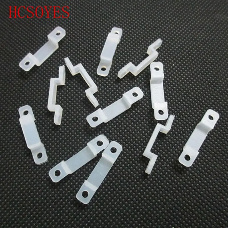 100 шт. Светодиодные ленты Разъем кремния клип под разъем для 8 мм 10 12 Ширина pcb