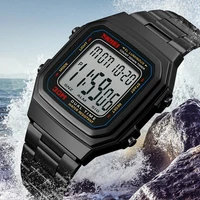 luxury sport watch men countdown mens watch digital 5 alarm led wrist watches top clock fashion outdoor reloj hombre 2018 skmei