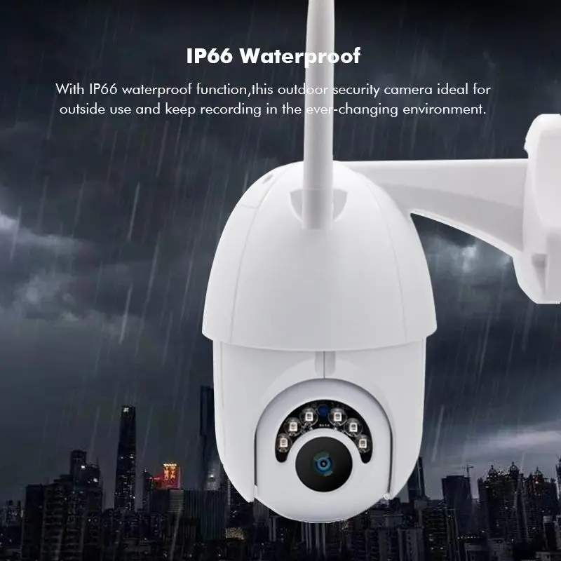 ZOOM HD 1080P wifi Беспроводная IP камера наружная камера видеонаблюдения PTZ скоростная купольная CCTV 60 м ИК Ночное Видение IP65
