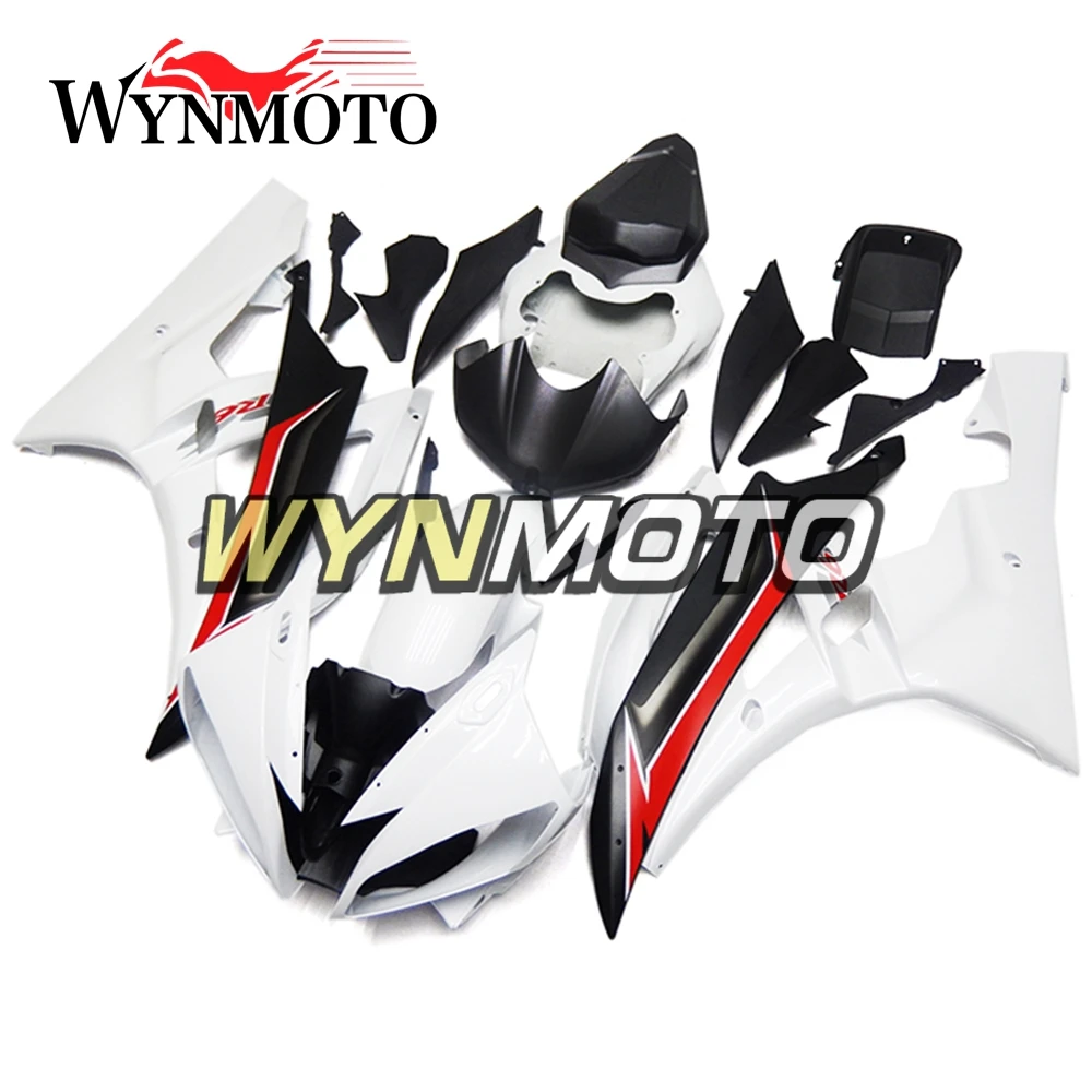

Полный комплект обтекателей для Yamaha R6 2006-2007 06 07 лет инъекции ABS пластик белые черные красные чехлы рамки Кузов мотоцикла