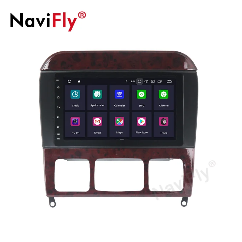 NaviFly ips DSP Мультимедиа Android 9 0 блок для Mercedes/Benz/S280/S320/S350/S400/S500/W220/W215/C S Class