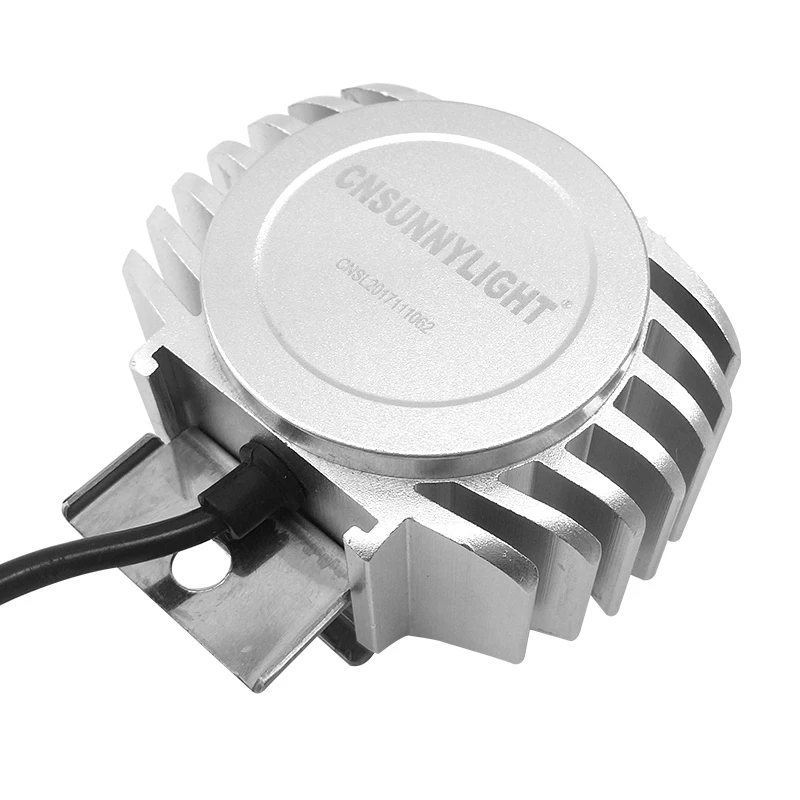 CNSUNNYLIGHT 2 шт. водонепроницаемый Светодиодный прожектор для мотоцикла 6 Вт 1000Lm XML-T6 белый скутер/велосипед Алюминиевый противотуманный DRL налобный фонарь