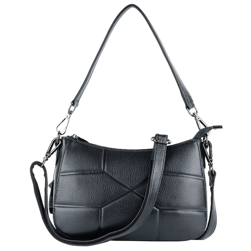 woman red bag fashion genuine leather lady casual black grey solid colour shoulder women crossbody vintage work bags small | Багаж и сумки