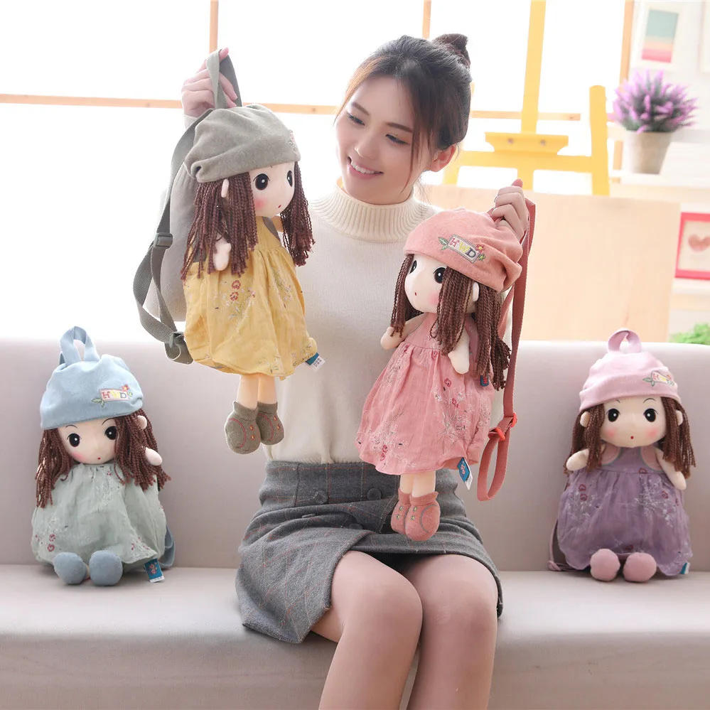 Милый Плюшевый Рюкзак для маленькой девочки детский рюкзак девочек мультяшная