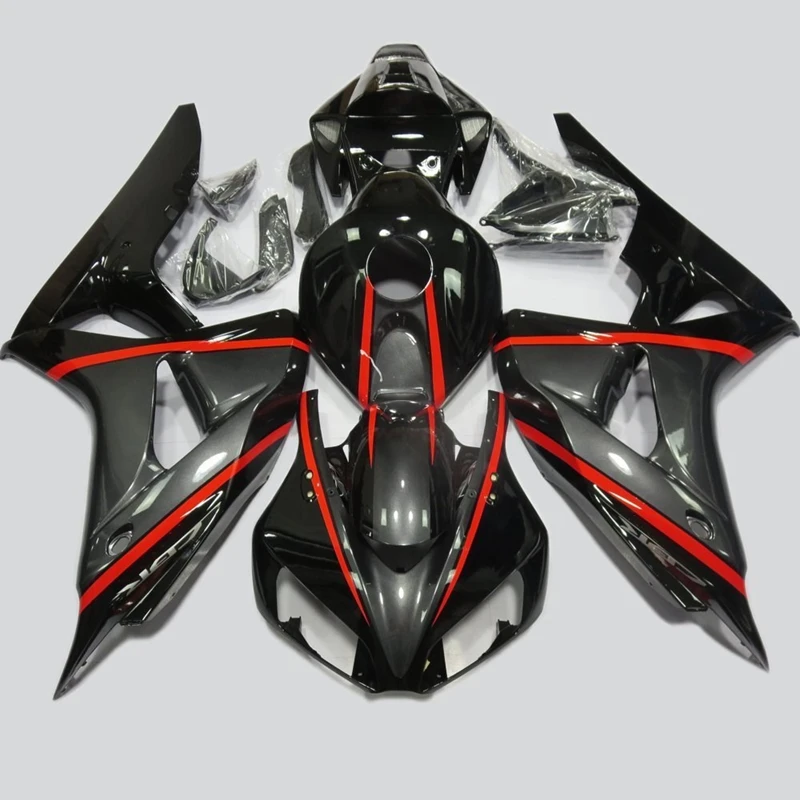 Обтекатель кузова комплект для Honda CBR 1000 RR 1000RR CBR1000 RR 2006 2007 мотоцикл впрыска Обтекатели хомут черный CBR1000RR 06 07