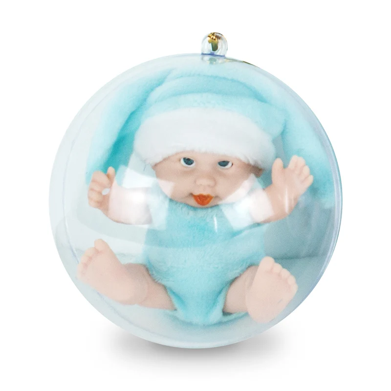1PCS Спящий ребенок ручной работы реалистичные Reborn Bebe кукла мяч игрушка для детей защитная оболочка прекрасный ребенок девочка мальчик куклы силиконовая принцесса - Цвет: 1PCS