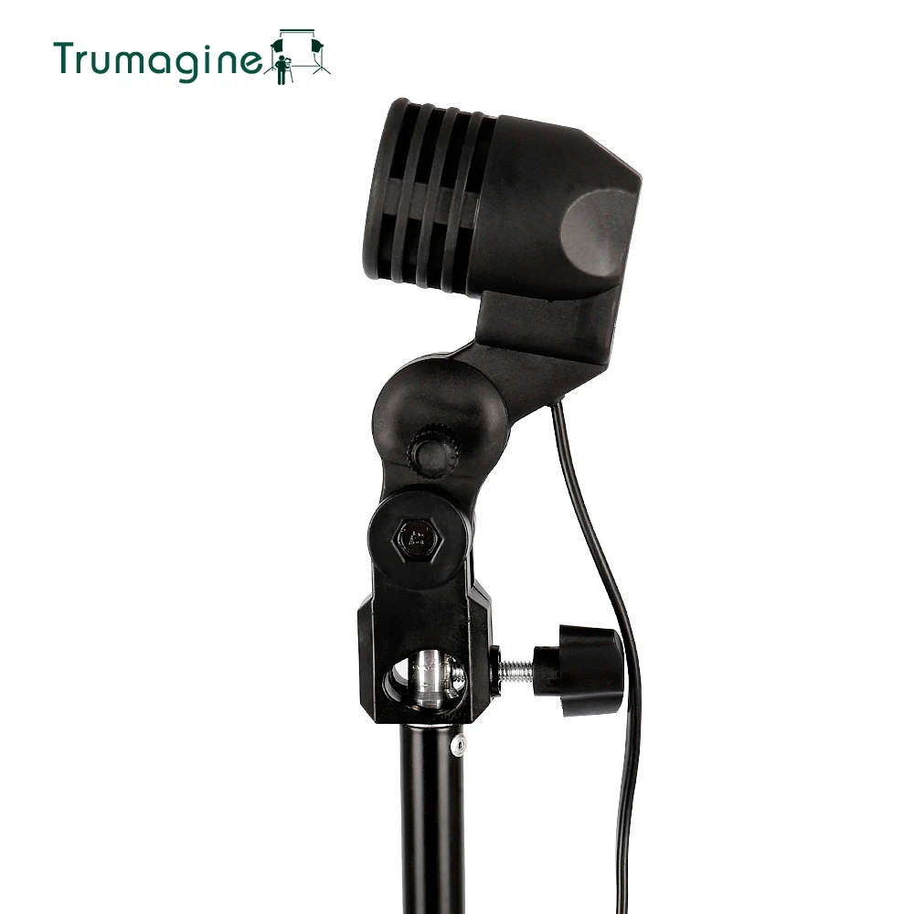 Enlarge TRUMAGINE E27 Socket Photo Lighting Bulb Holder Photography Studio Light Fitting Flash Umbrella Bracket For fotografia