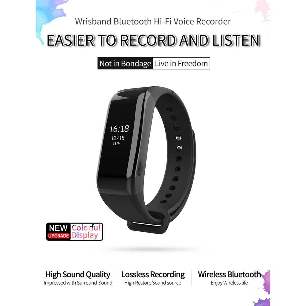 2019 Новый портативный mp3 плеер 8 Гб Bluetooth музыкальный с диктофоном может слушать