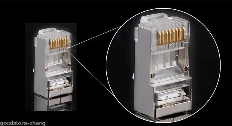Модульный разъем RJ45 100 шт./лот|cat6 shielded rj45|shield connectorconnector rj45 |