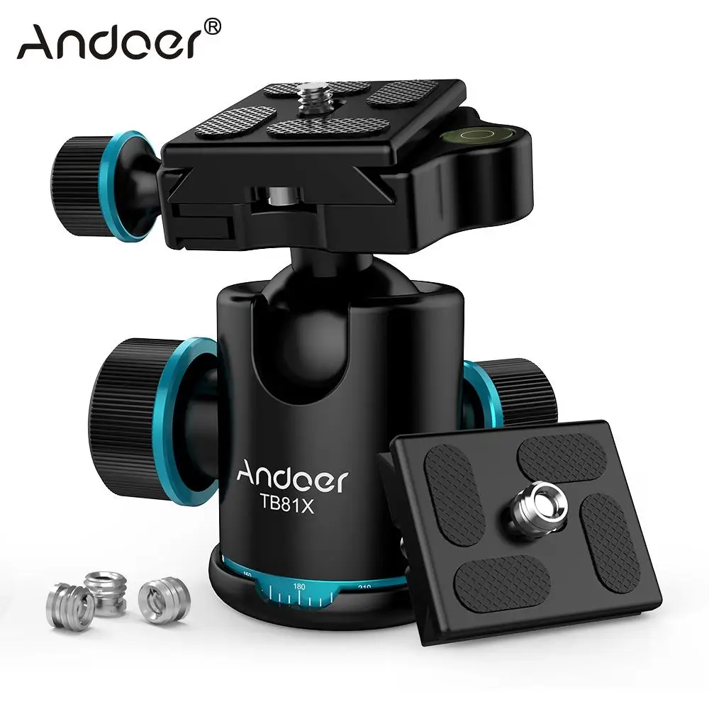 Andoer DSLR камера штатив шаровая Головка 360 градусов вращающийся для монопода