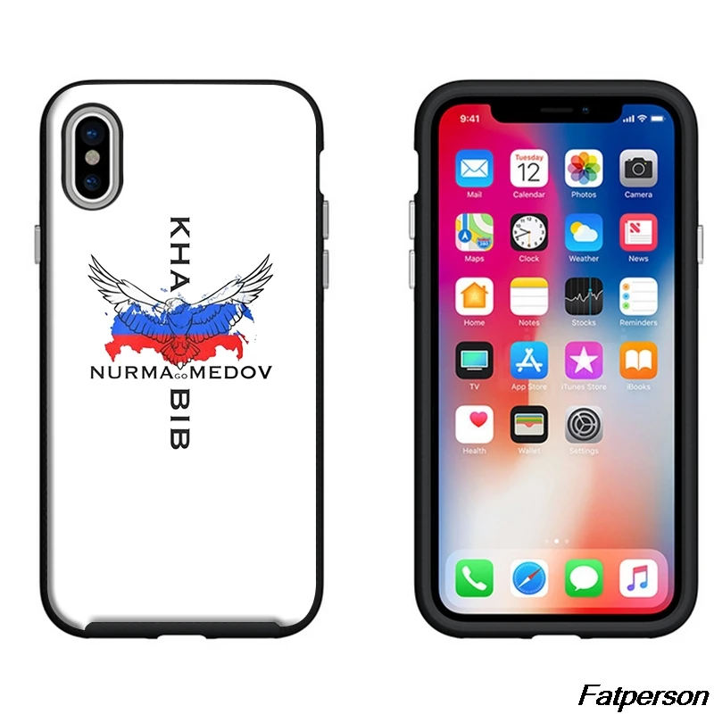 ufc Khabib Nurmagomedov huid For Samsung s9 s8plus Black Soft Silicone Cover Case Peau iPhone 5s 6 7 8plus X Xs Max Xr Coque |