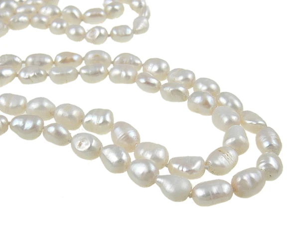 

Natural Freshwater Pearl Necklace women Fashion Jewelry, Rice, white, 7-8mm, Length:63 Inch, Sold By Strand