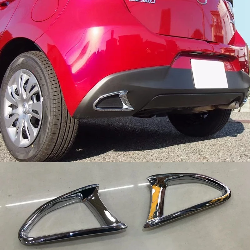 MONTFORD для Mazda 2 Demio 2015 2016 только хэтчбек Авто ABS хром задний хвост противотуманная