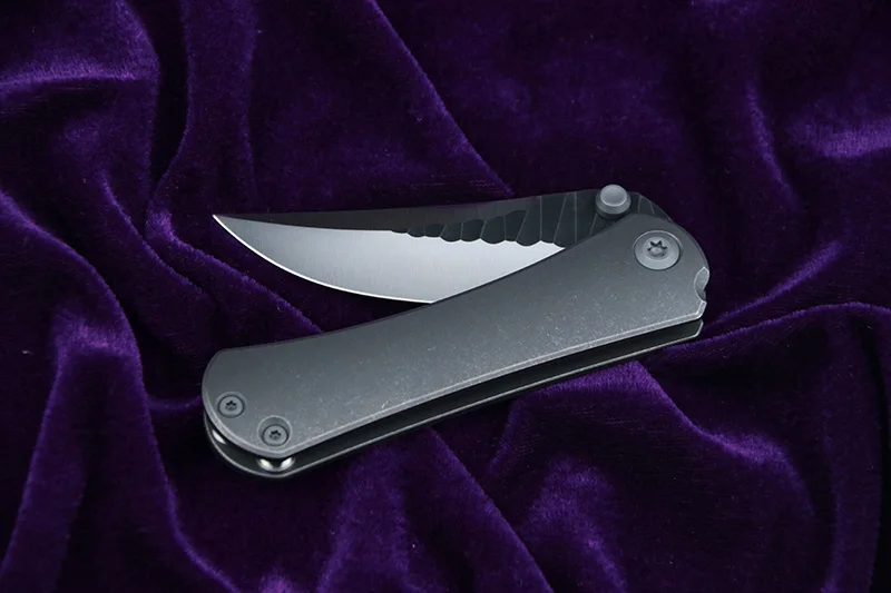 Green thorn SBKF M390 steel blade Nudist TC4 Titanium handle outdoor camping hunting pocket fruit folding knife EDC Utility tool