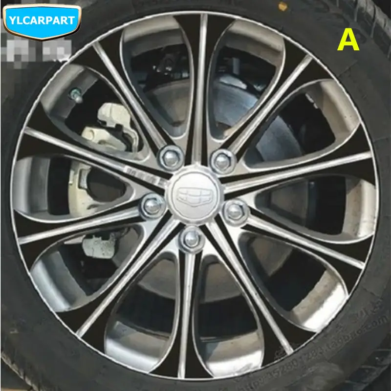 Наклейка на автомобильное колесо для Geely Emgrand 8 EC8 Emgrand8 E8 EC825|Дискодержатель| |