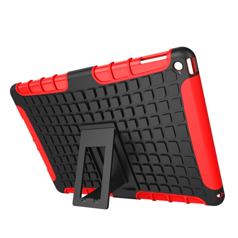 For IPad Air 2 ShockProof Rubber Hybrid Heavy Duty Stand PC Hard Fundas Case sFor Apple Air2 iPad 6 iPad6 Tablet Cover | Компьютеры и