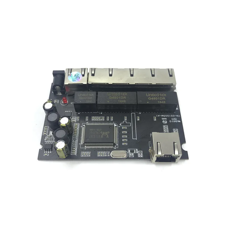 

5-port Gigabit switch module is widely used in LED line 5 port 10/100/1000 m contact port mini switch module PCBA Motherboard