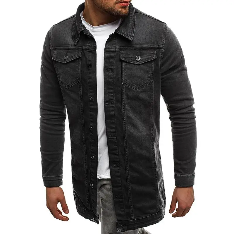 Бесплатная доставка осенние мужские винтажные джинсовые куртки средней длины