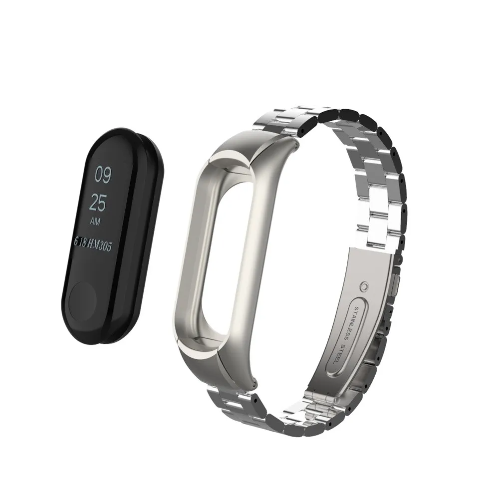 Ремешок для часов Xiaomi Mi Band 3 304 ремешок из нержавеющей стали смарт браслет