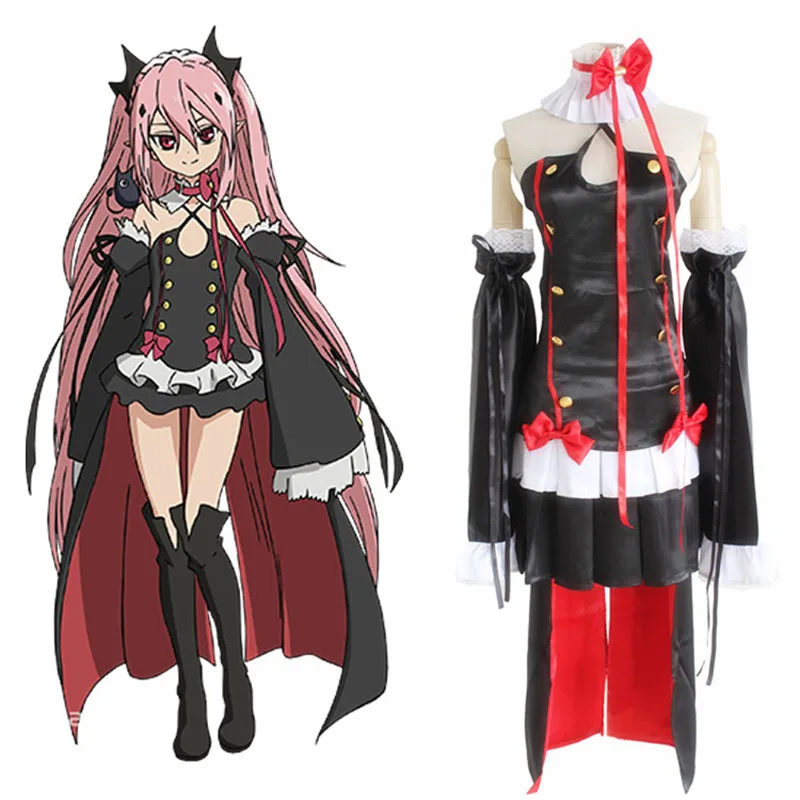 Seraph of the End Owari no Serafu Krul Tepes костюм для косплея королевы вампира на заказ Униформа