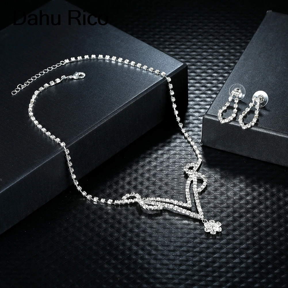 Набор ювелирных изделий bijoux femme набор с серебряным покрытием godki cc Dahu Rico |