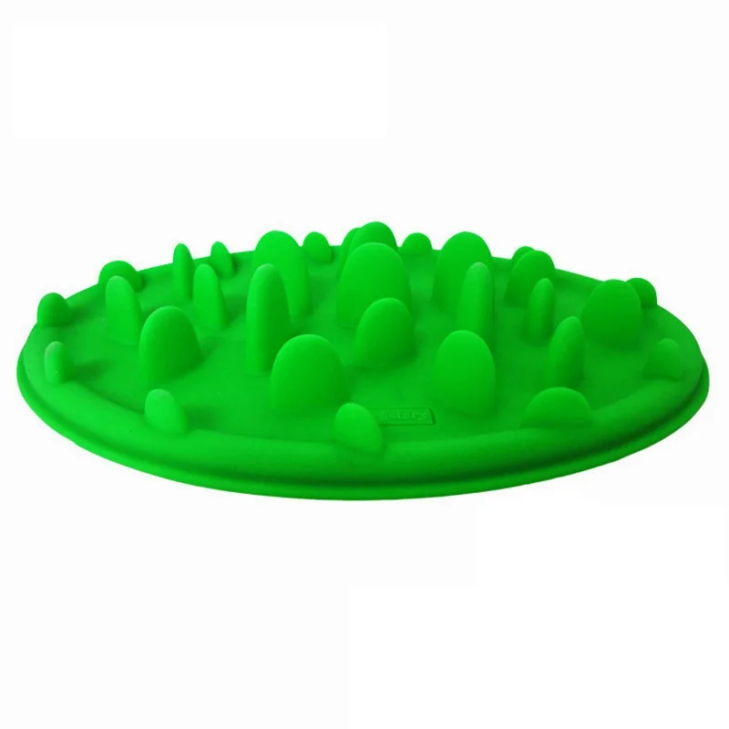 Green Силиконовый собака медленно кормушка миска лизать коврик для кошки собаки Еда чаша собака медленно кормления коврик для ванной Аксессуары для собак домашних животных - Цвет: Green