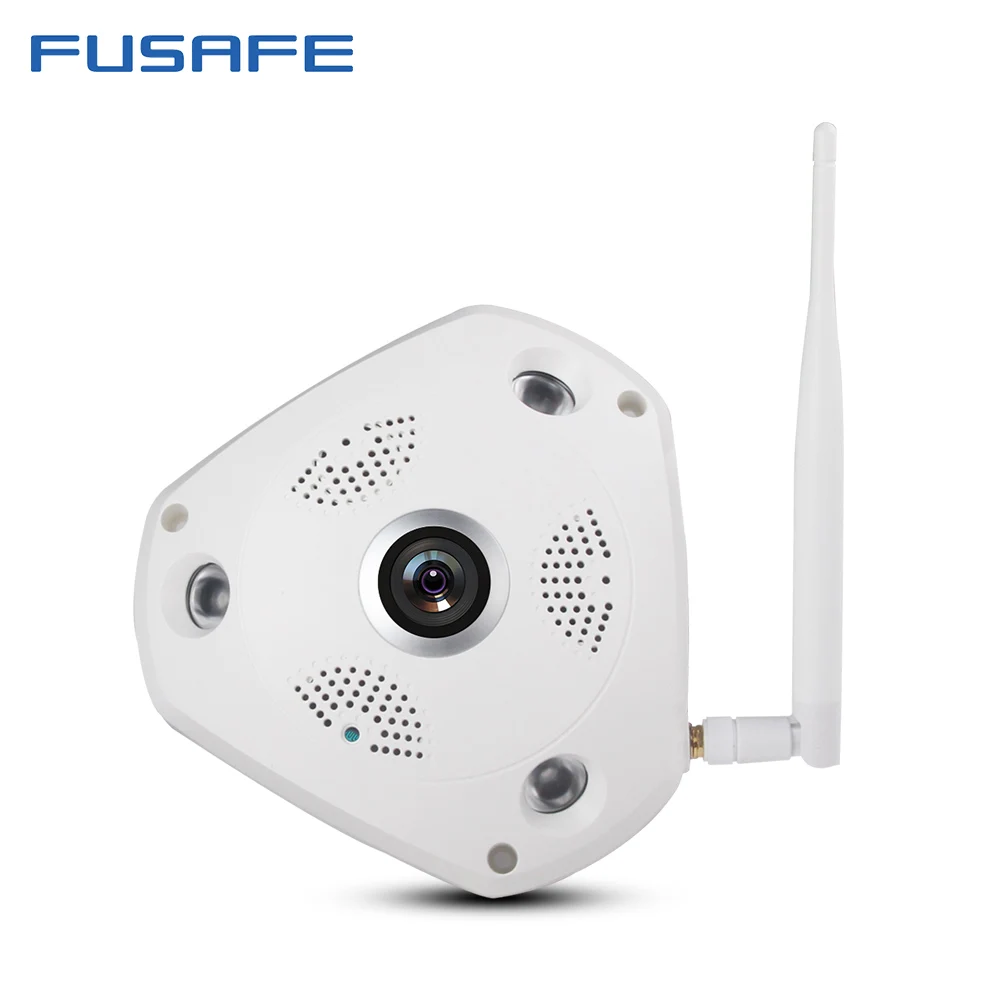 FUSAFE 360 Градусов Панорамный Рыбий Глаз Камеры 960 P Wi-Fi Беспроводная IP CCTV Камера