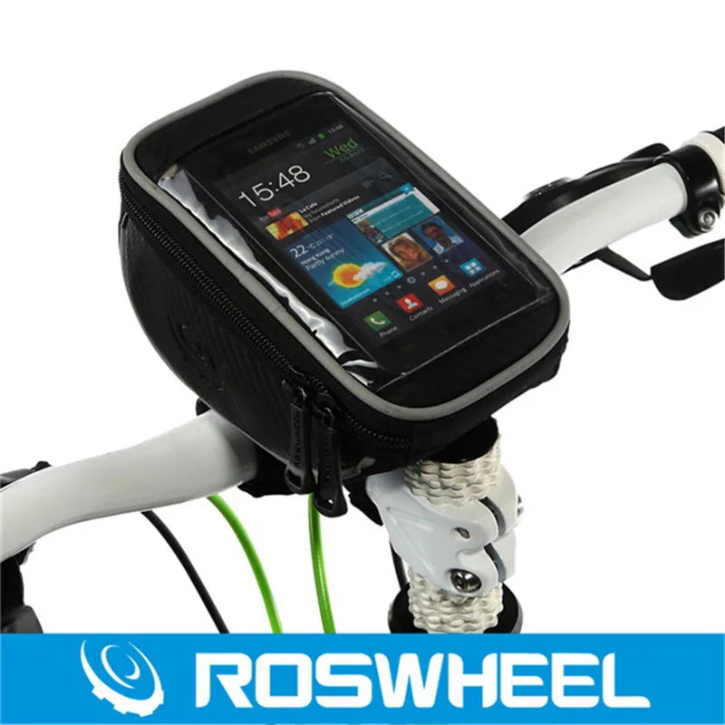 ROSWHEEL Руль Велосипедов Сумка Передней Трубы Рамы Велосипеда Мешок Телефон Случае