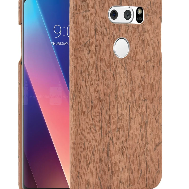 Для LG V30 чехол с текстурой древесины окрашенная мягкая задняя крышка для V 30 Sirocco