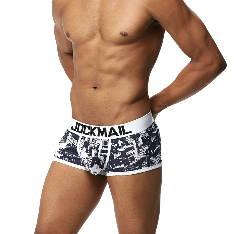 JOCKMAIL, брендовые боксеры, мужское нижнее белье, дышащий хлопок, модные сексуальные боксеры, шорты для мужчин, cueca, боксеры, calzoncillos hombre, боксеры marca